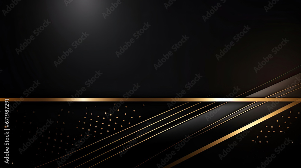 Luxury black color background. Elegant wallpaper in 3d style with gold ...