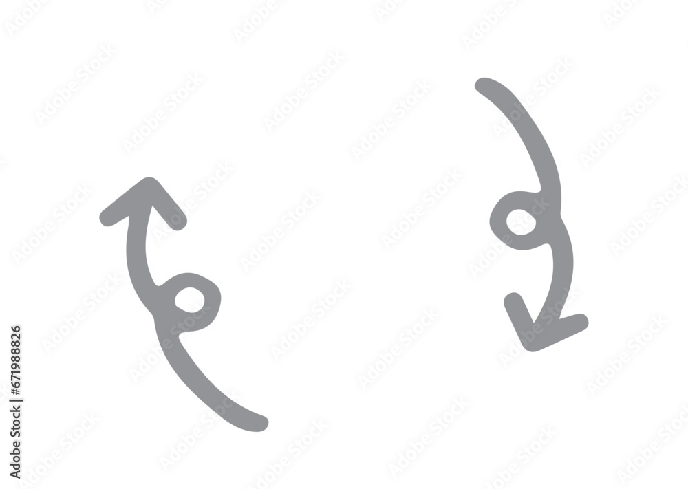シンプルな矢印のループ