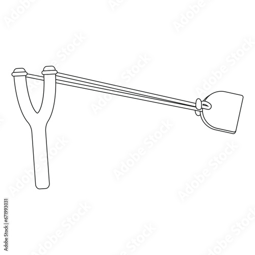 slingshot vector icon