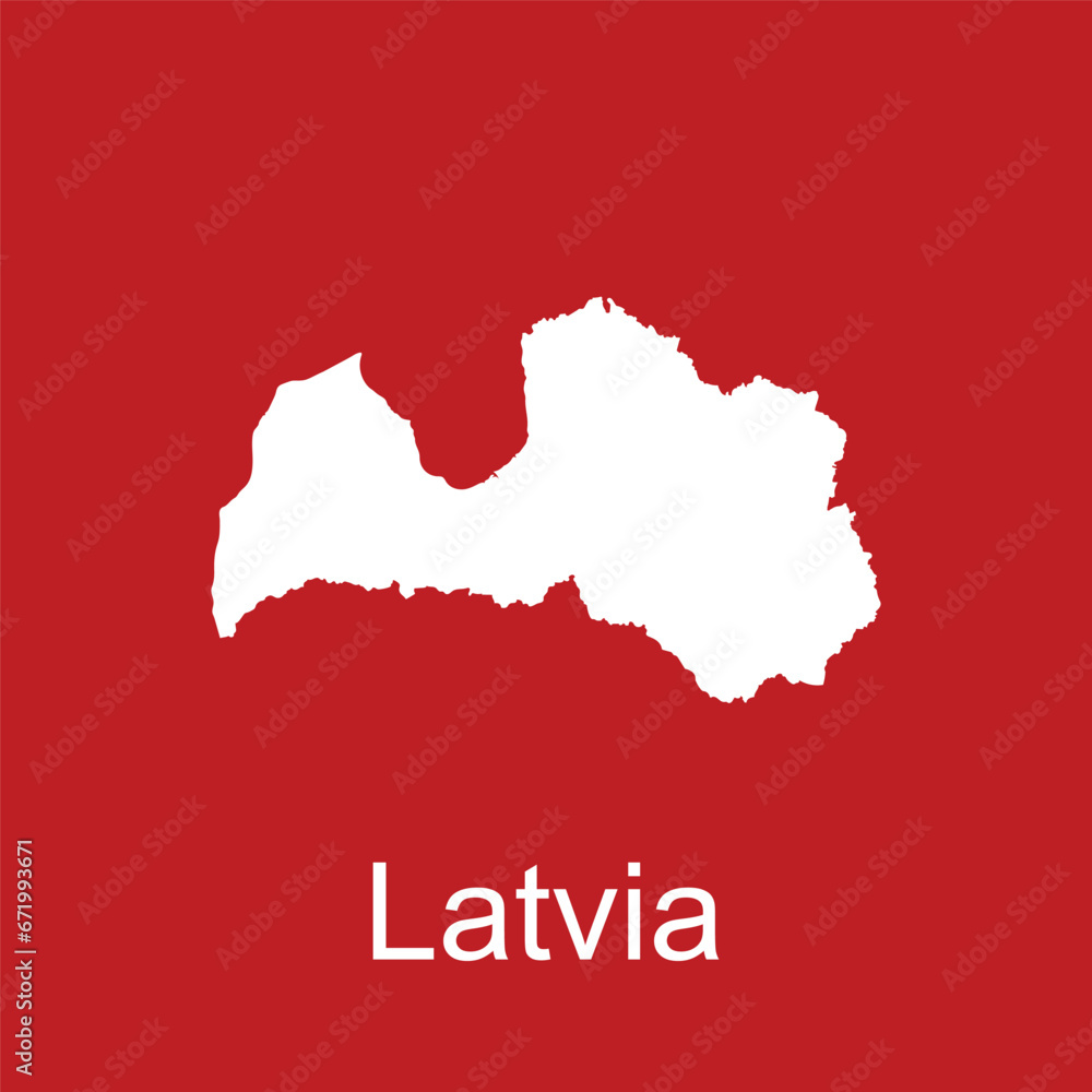 Latvia map icon vector Latvia map icon vector