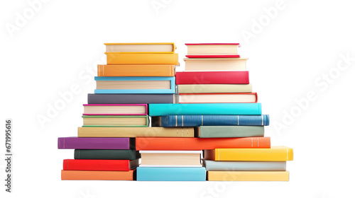 Stack Of Books Isolated