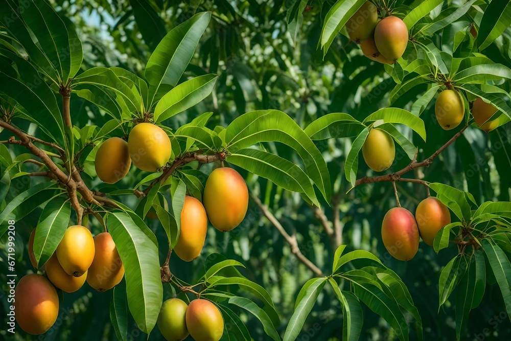 mango garden, fruit tree cultivation with tropical fruits mango garden, fruit tree cultivation with tropical fruits