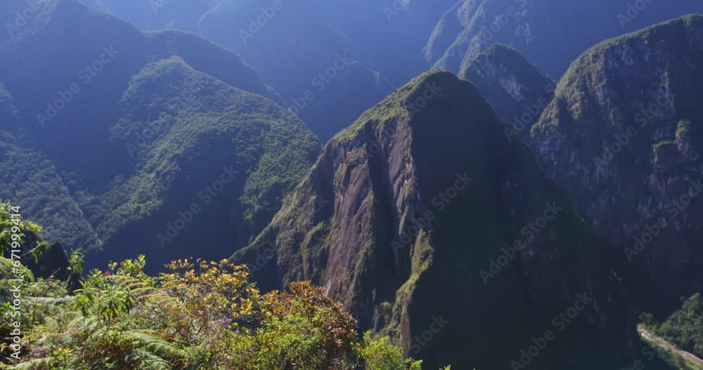Locked Off Shot Of Peru Mountains and Valley Locked Off Shot Of Peru Mountains and Valley