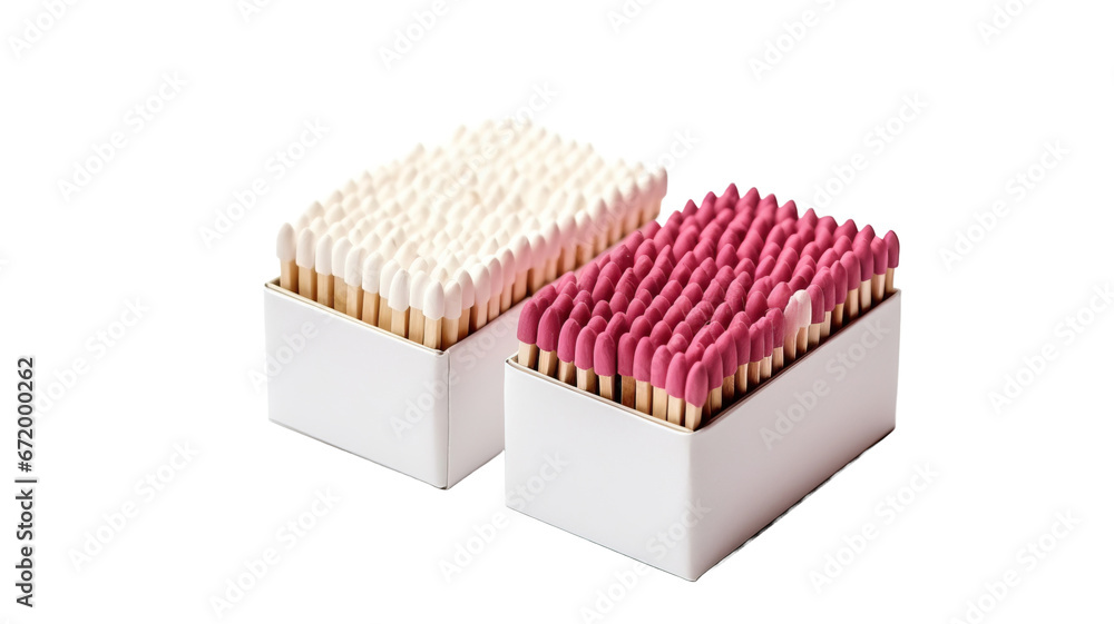Set of match boxes and matchsticks isolated on white background Set of match boxes and matchsticks isolated on white background