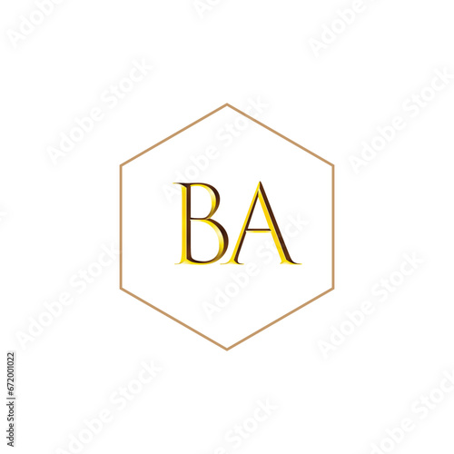 BA logo design.