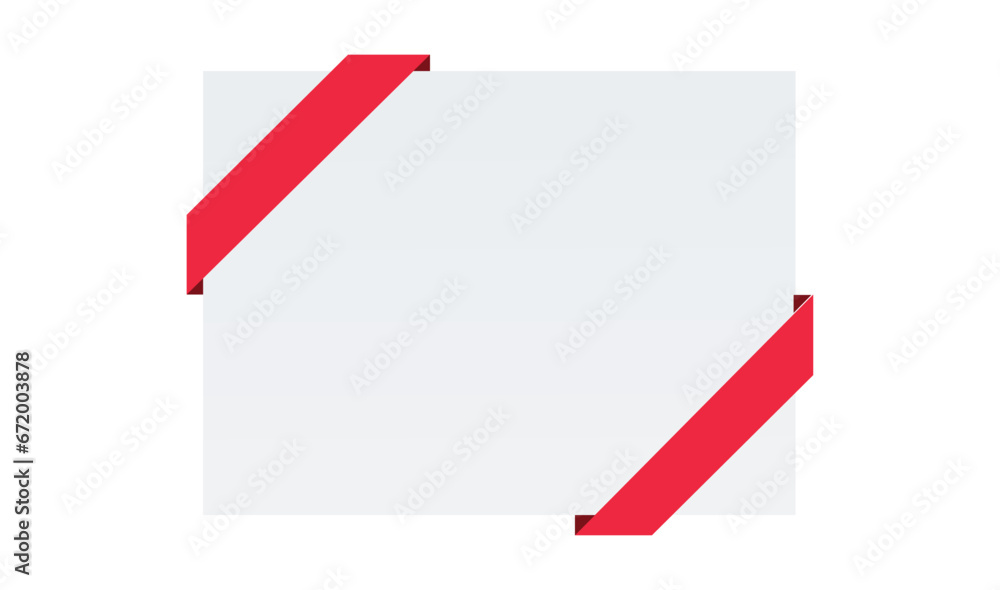 Blank Gift card with red bow and ribbon realistic shiny satin vector template design for your business isolated on white background Blank Gift card with red bow and ribbon realistic shiny satin vector template design for your business isolated on white background