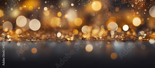 Background with bokeh for a festive celebration of Christmas and the New Year