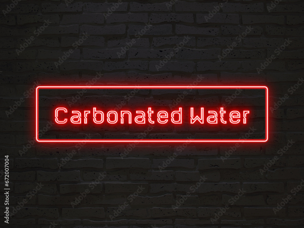 Carbonated Water のネオン文字