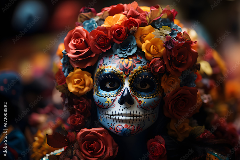 Day of dead, dia de los muertos, mexico festival, skull, dia de los muertos background, mexico