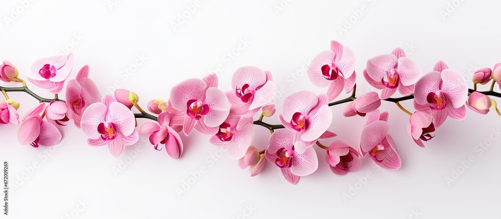 Flowers in the shade of pink with the appearance of orchids Flowers in the shade of pink with the appearance of orchids
