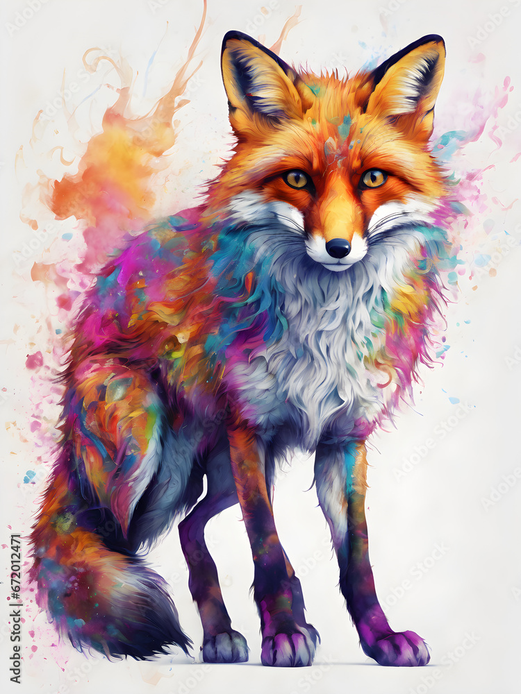 Obraz premium fantasy fox pictures Created by artificial intelligence