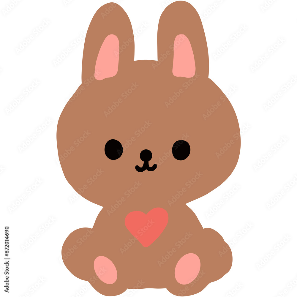 illustration featuring a cute bunny illustration featuring a cute bunny