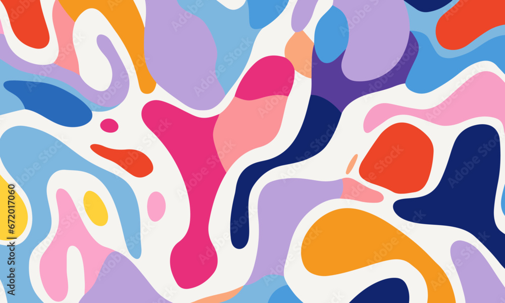 colorful shape patterns on a white background colorful shape patterns on a white background