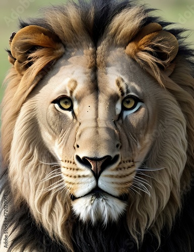 portrait of a lion