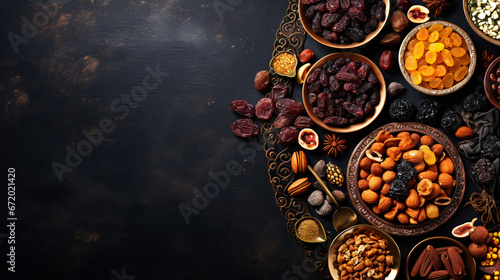 Combine Assorted Dried Fruits  Dates  Prunes  Apricots.