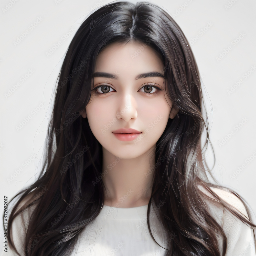 Naklejka premium Girl's Portrait