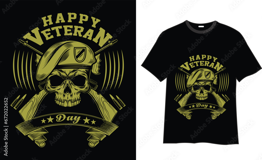 Veteran T-shirt Design Vector. Veteran T-shirt Design Vector.