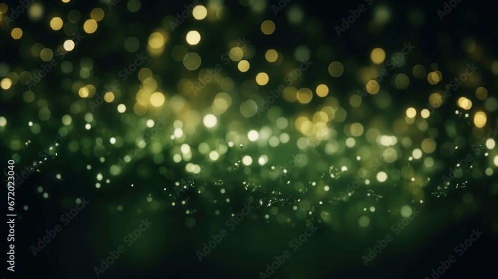 Abstract dark green bokeh Christmas background Abstract dark green bokeh Christmas background