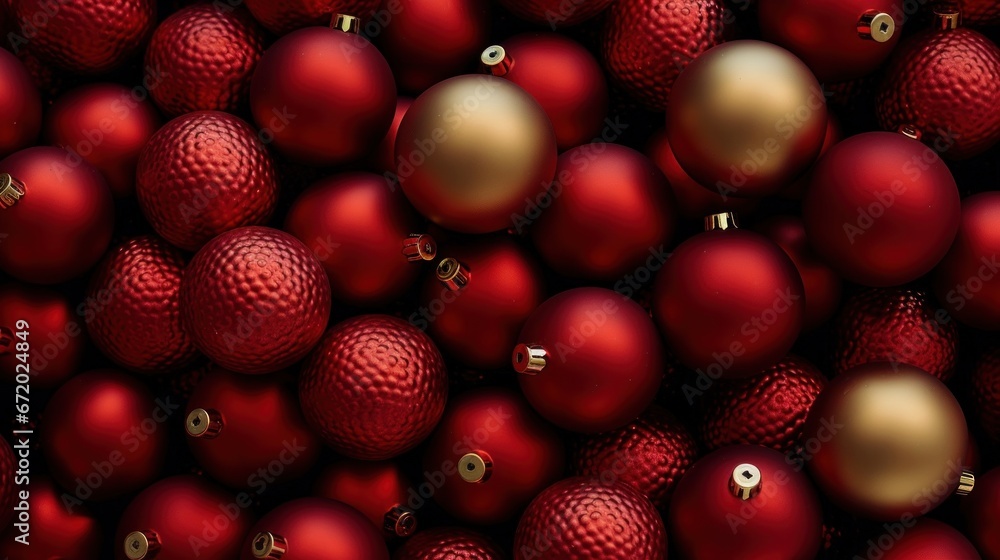 Red and gold Christmas ornaments Red and gold Christmas ornaments