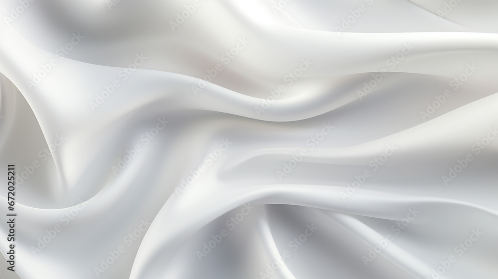 Fototapeta premium White Silk Abstract Art