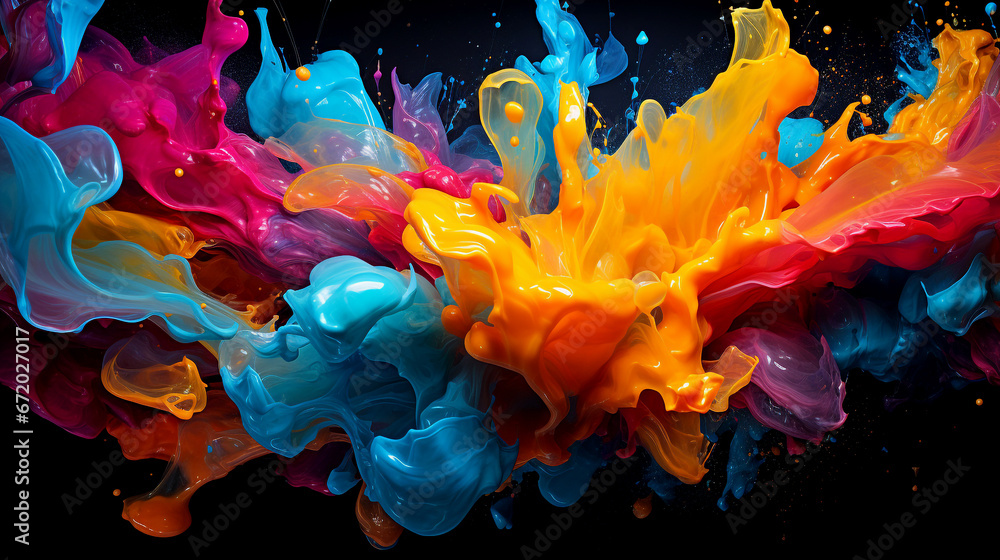 Vibrant Colors Splashed