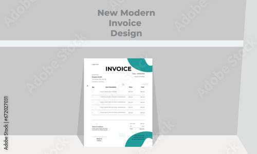 Bill form business invoice and Office bill Design
