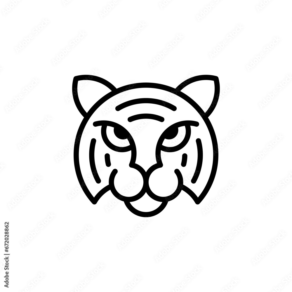 Tiger face logo Tiger face logo