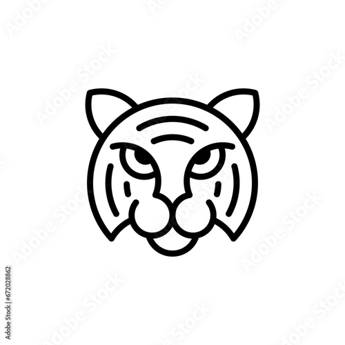 Fototapeta Naklejka Na Ścianę i Meble -  Tiger face logo