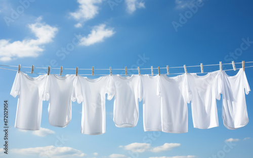 clothes drying in the sun light