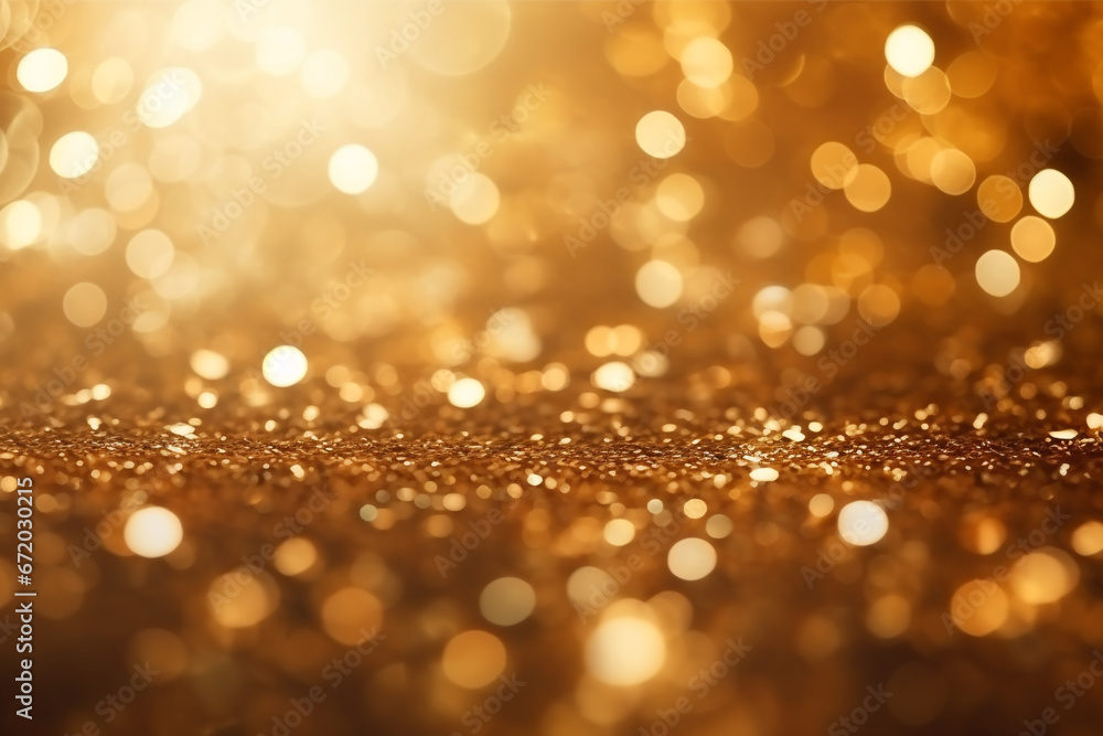 Abstract golden lights bokeh background Abstract golden lights bokeh background