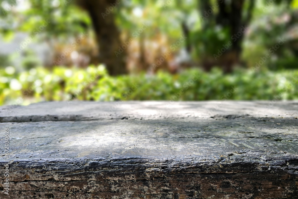 Stone Table with Blurred Garden Background, Suitable for Product Presentation Backdrop, Display, and Mock up. Stone Table with Blurred Garden Background, Suitable for Product Presentation Backdrop, Display, and Mock up.