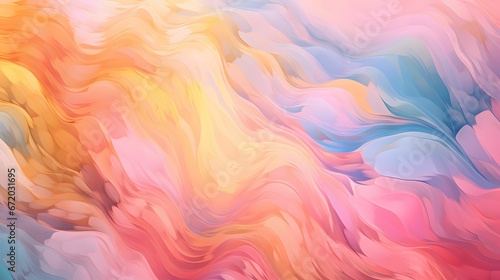 AI generated illustration of an abstract colorful background featuring wavy pattern photo