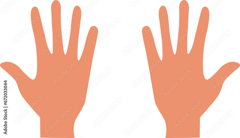 Two hand design. Hand vector design. Two hand design. Hand vector design.