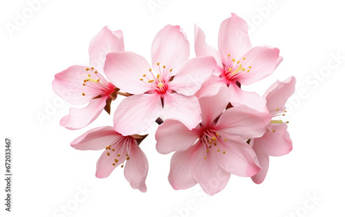 Nature Canvas The Artistry of Blossom Flowers on White or PNG Transparent Background.
