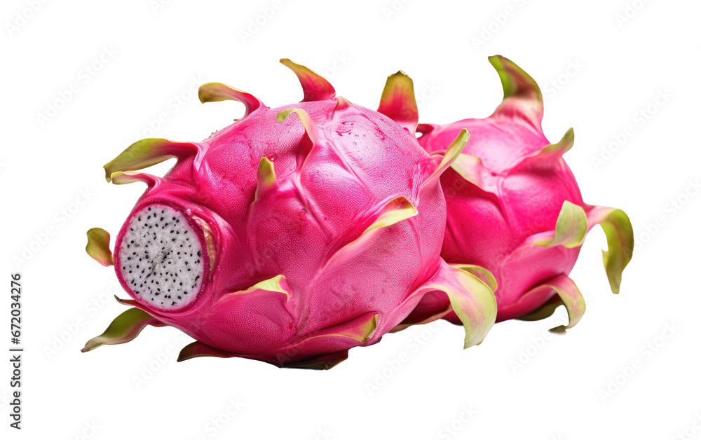 Mystical Fruit Unraveling the Magic of Dragon Fruit on White or PNG Transparent Background. Mystical Fruit Unraveling the Magic of Dragon Fruit on White or PNG Transparent Background.