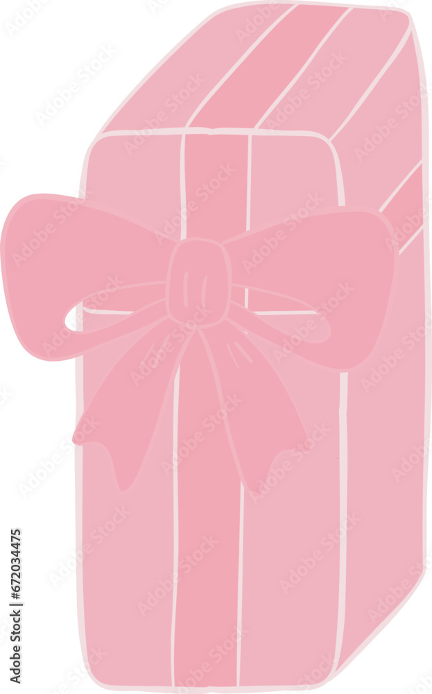 Pink Christmas Illustration stickers Pink Christmas Illustration stickers