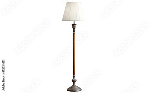 Illuminating Elegance The Beauty of a Floor Lamp on White or PNG Transparent Background. photo