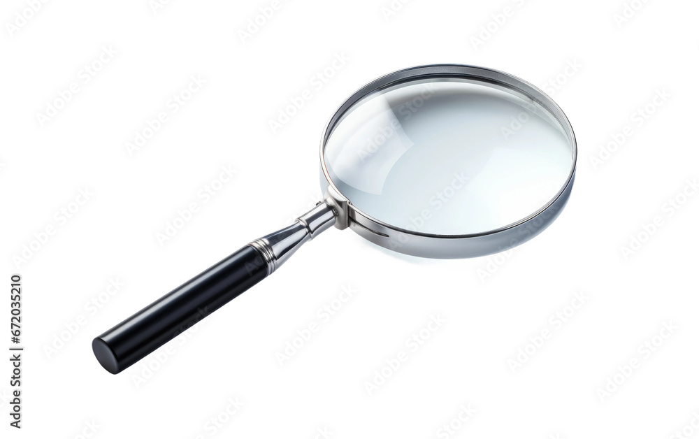 Lens of Clarity Exploring the Magnifying Glass on White or PNG Transparent Background. Lens of Clarity Exploring the Magnifying Glass on White or PNG Transparent Background.