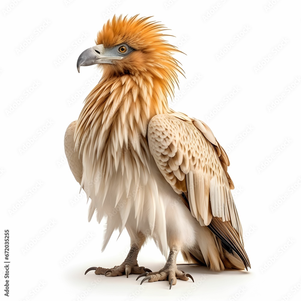Obraz premium AI generated illustration of an eagle on a white backdrop