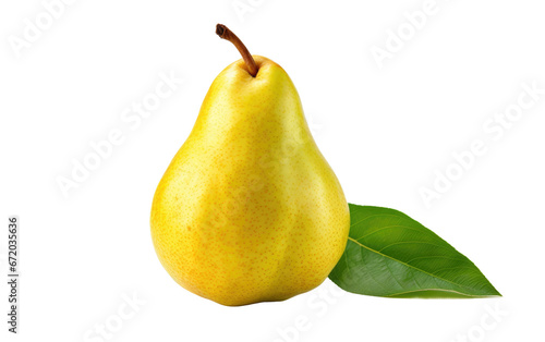 Summery Freshness Enjoying the Bounty of Pears on White or PNG Transparent Background.
