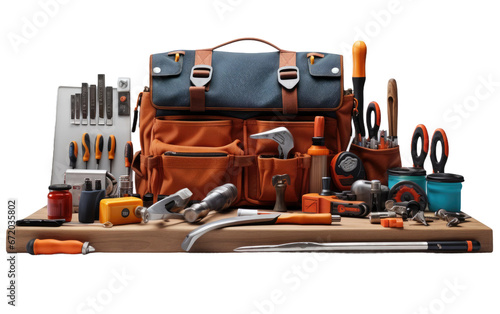 Pipeline Savior The Role of a Plumber Kit on White or PNG Transparent Background.