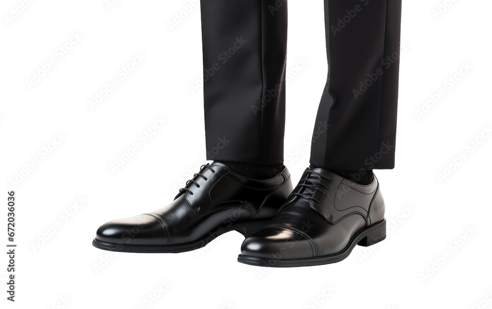 Footwear Elegance The Charm of Leather Black Boots on White or PNG Transparent Background. Footwear Elegance The Charm of Leather Black Boots on White or PNG Transparent Background.