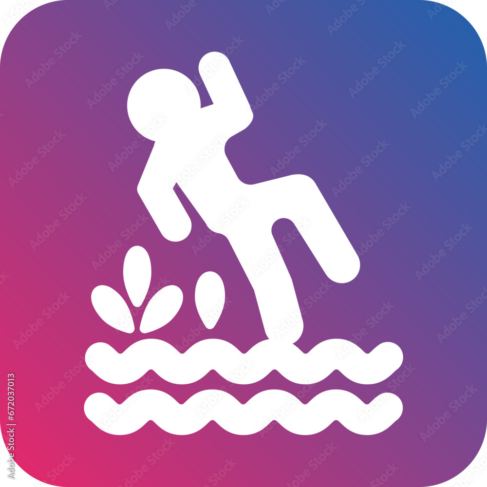 Vector Design Wet Floor Icon Style Vector Design Wet Floor Icon Style