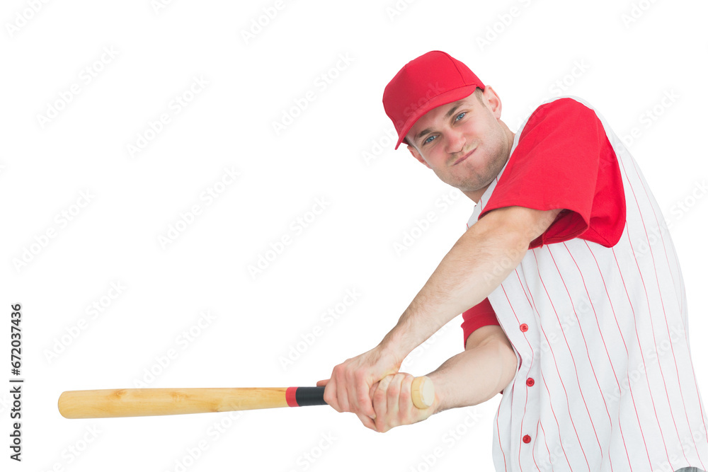 Digital png photo of caucasian male baseball player on transparent background Digital png photo of caucasian male baseball player on transparent background