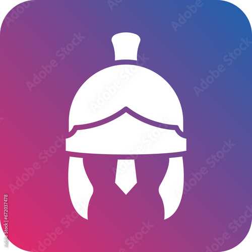 Vector Design Roman Helmet Icon Style