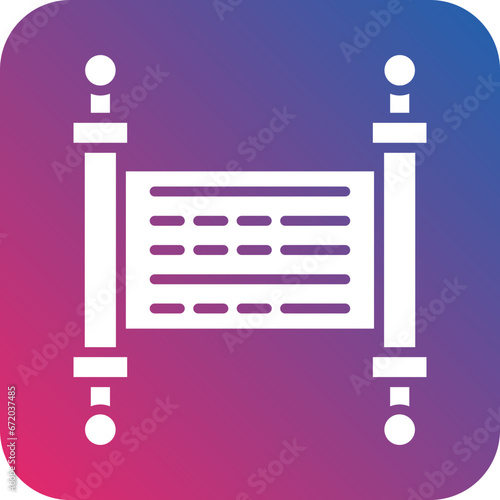 Vector Design Torah Icon Style