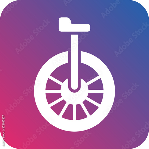 Vector Design Monocycle Icon Style