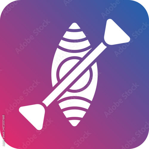 Vector Design Kayak Icon Style