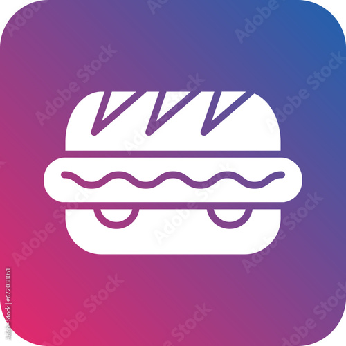Vector Design Hot Dog Icon Style