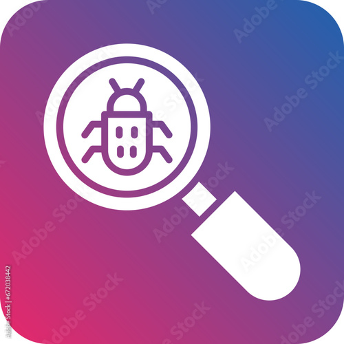 Vector Design Bug Search Icon Style